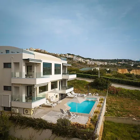 Lägenhet Pachnes Luxury - Heated Pool, Sea View Kounoupidhianá